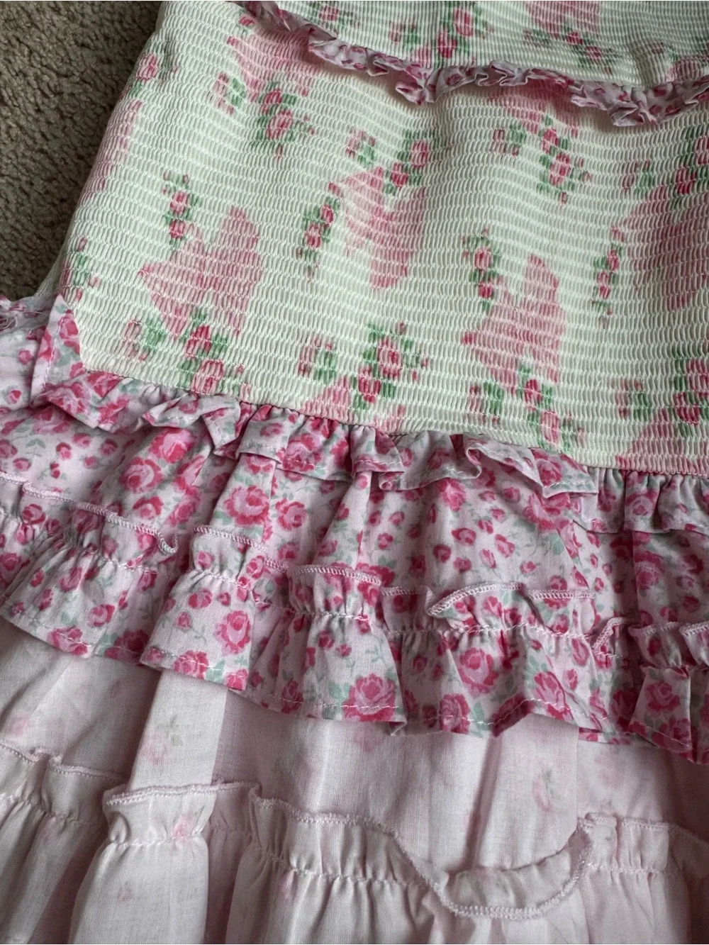 Evie Blooming Bows Smocked Tiered Ruffle Dress from LoveShackFancy x Target